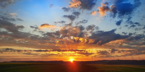 Sonnenuntergang im Hunsr&uuml;ck