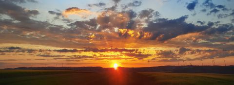 Sonnenuntergang im Hunsrück