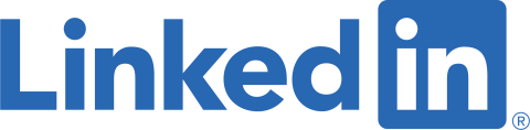 LinkedIn Logo blau